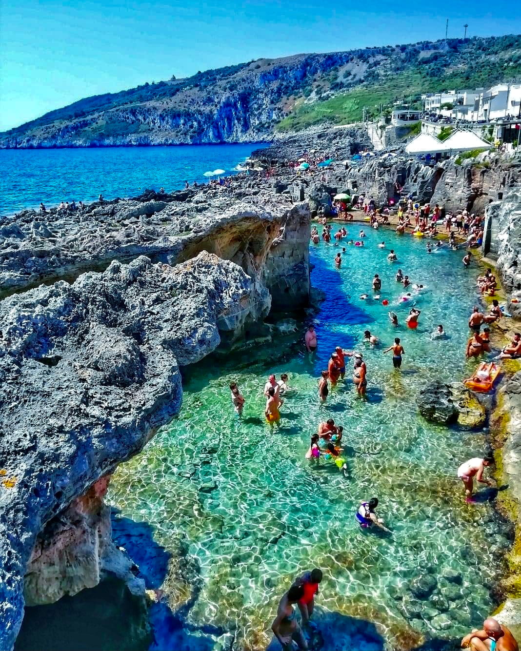 Coastal village along the Italian Riviera